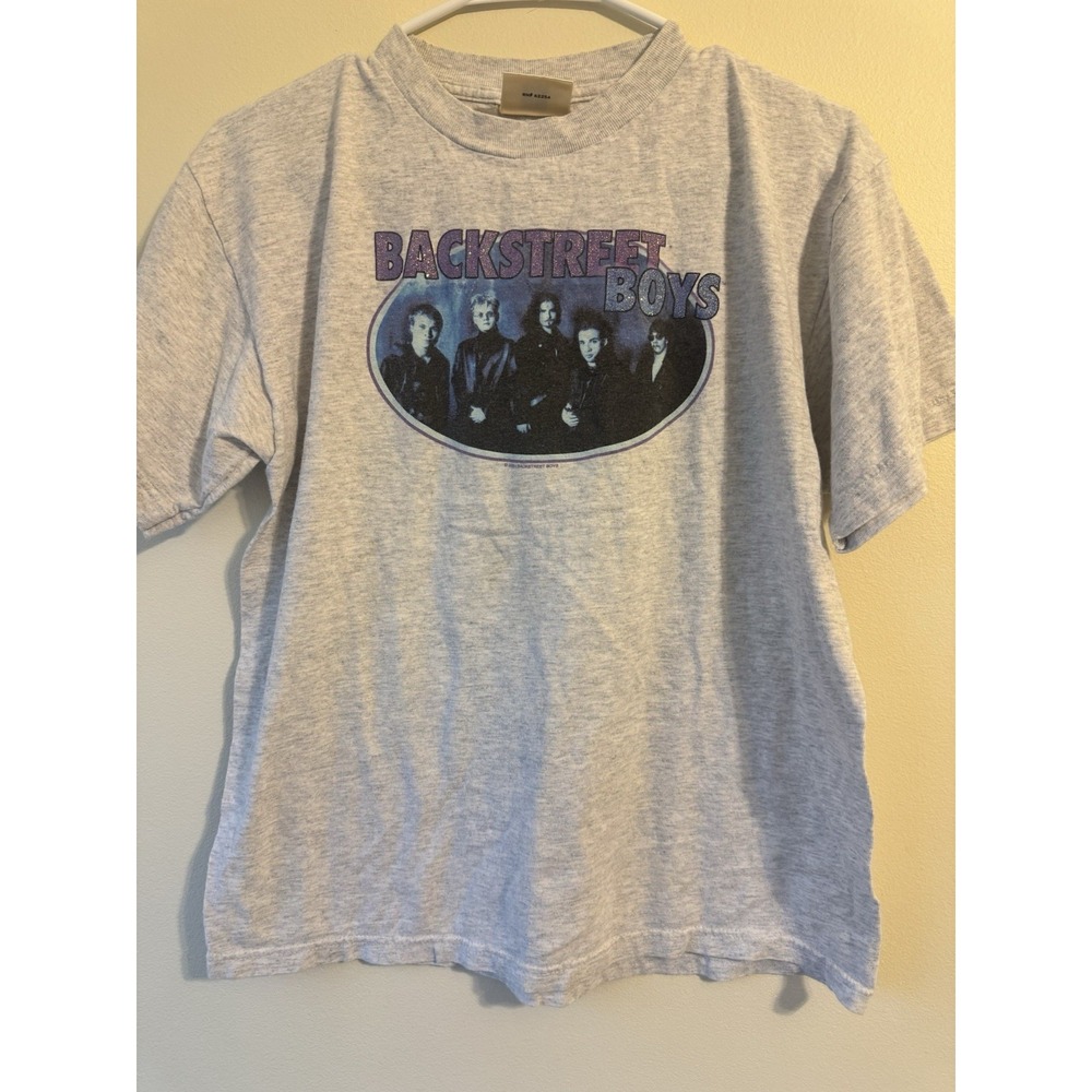 Backstreet Boys - 2000 Grayish‎ White Shirt - Women Small- Winterland.
